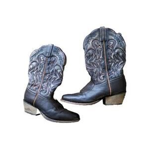 Smokey Mountain Embroidered Cowboy Boots Men's Size 8.5. Women‎ Size 10.